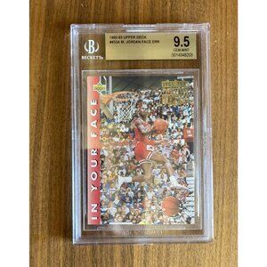 1992 UD Michael Jordan 453 In Your Face Date Error BGS 9.5 Basketball Card